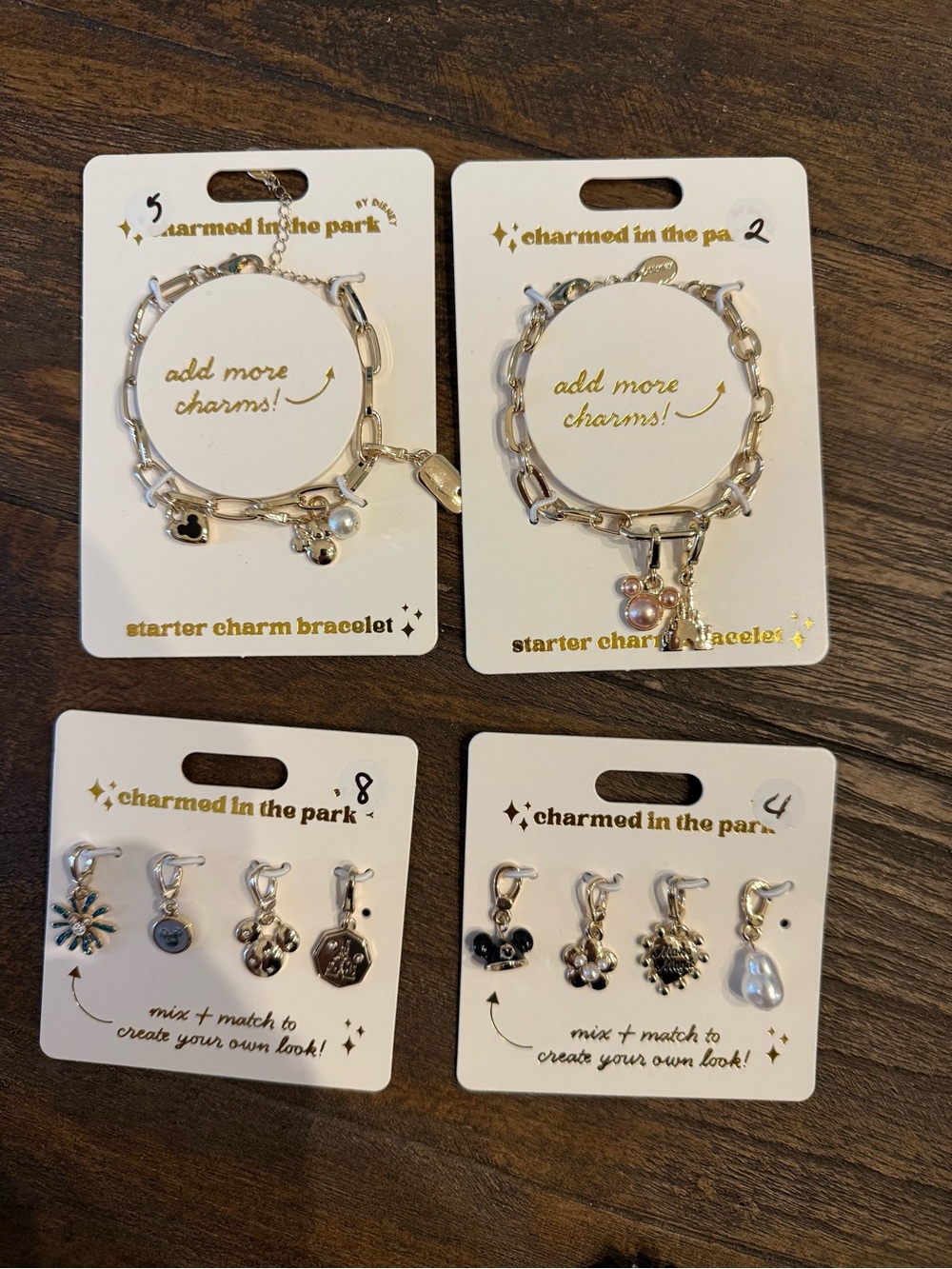 Disney Parks Charmed in the Parks charm bracelets and charms